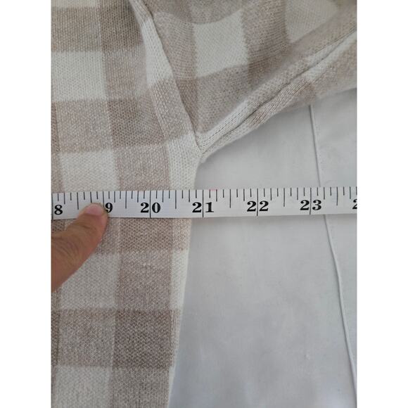 Nanette Lepore medium women's beige/cream button front cardigan - Picture 7 of 8